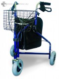 B-4259 Háromkerekű fékezhető rollátor, magassága is állítható 3 kerekű rollátor