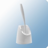 B&K WC-kefe tartó kefével álló, fehér műanyag