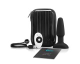 b-Vibe - forgó gyöngyös, akkus anál vibrátor (fekete)