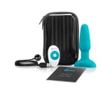 b-Vibe - forgó gyöngyös, akkus anál vibrátor (türkiz)