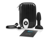 b-Vibe Rimming - forgó gyöngyös anál vibrátor (fekete)