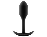 b-vibe Snug Plug 1 - anál plug belső súllyal (55g) - fekete