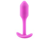 b-vibe Snug Plug 1 - anál plug belső súllyal (55g) - pink