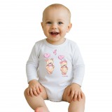 Baba body nyomtatással New Baby Love Bears