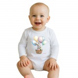 Baba body nyomtatással New Baby Nyuszi léggömbökkel