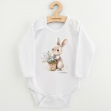 Baba body nyomtatással New Baby Nyuszi virággal