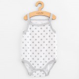 Baba body ujj nélküli New Baby Classic II szürke csillagokat lány