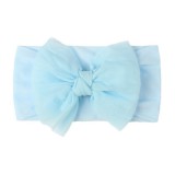 Baba fejpánt masnival - szürke, széles