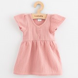 Baba muszlin ruha New Baby pink