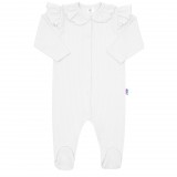 Baba pamut kezeslábas New Baby Stripes fehér