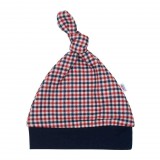 Baba pamut sapka New Baby Checkered