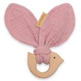Baba rágóka madárral New Baby Bird pink
