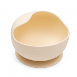 Baba szilikon tál tapadókoronggal New Baby bézs