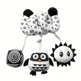 Babaágy Dekoráció Fekete-fehér Függő Játék Méhecske - Fejlesztő és Megnyugtató Babaszoba Kiegészítő