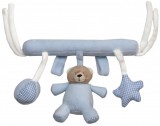 Baby Bruin plüss macis akasztó 23 cm - kék