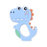 Baby Care szilikon rágóka - Dino Lucky Blue