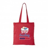 Baby loading fiú - Bevásárló táska piros
