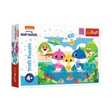 Baby Shark: Vakáción a család- Együtt a csapat 60db-os puzzle - Trefl