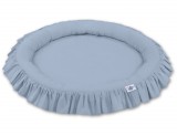 BabyLion Prémium kör alakú babafészek - Pasztell kék