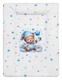 BabyLion Puha pelenkázó lap 50x70 cm - Kék maci