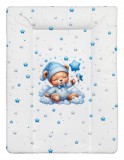 BabyLion Puha pelenkázó lap 50x70 cm - Kék maci