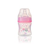 BabyOno cumisüveg műa. szélesnyakú anticolic 120ml rózsaszín 402/02
