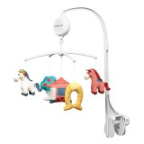 BabyOno forgó-zenélő utazóágyra és fa kiságyra Lovak 793