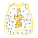 BABYONO Lemosható előke sárga 12hó+, 30x35 cm