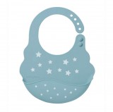 BABYONO Szilikon előke rögzítéssel, csillagok