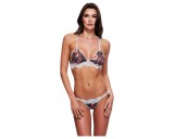 Baci - virágos, csipkés melltartó szett