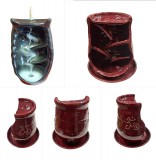 Backflow Füstölőtartó Hordó Kerámia