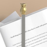 Bagoly, arany  - Fém könyvjelző