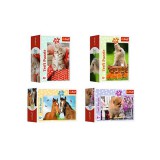 Bájos állatok 54db-os mini puzzle 4 féle - Trefl
