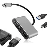 Baking & Pet Kft 4 az 1-ben USB-C adapter 100W – 4K HDMI, VGA, USB 3.0, PD támogatással