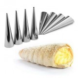 Baking & Pet Kft 8 darabos fém tölcsér sütőforma, habroló forma 3,5cm átmérő