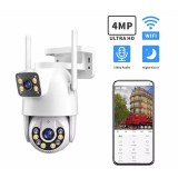 Baking & Pet Kft 8MP WiFi Kültéri Biztonsági Kamera – Dupla Kamerás