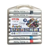 Baking & Pet Kft Akril festék filctoll készlet hordozható tárolóban-18db