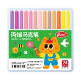 Baking & Pet Kft Akril festék filctoll készlet hordozható tárolóban -24db