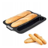 Baking & Pet Kft Bagett szilikon forma, zsemle sütő 3 részes, perforált