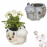 Baking & Pet Kft Dekoratív Csiga Virágtartó Cserép - 12cm