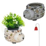 Baking & Pet Kft Dekoratív Süni Virágtartó Cserép - 14cm