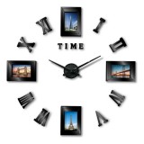 Baking & Pet Kft Elegáns csendes falióra római számokkal és fényképkeretekkel