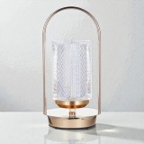 Baking & Pet Kft Elegáns LED asztali lámpa kristályhatású búrával