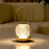 Baking & Pet Kft Elegáns LED asztali lámpa kristályhatású gömb búrával