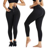 Baking & Pet Kft Extrán magas derekú alakformáló női leggins - Fekete