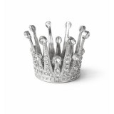 Baking & Pet Kft Ezüst Mini Tiara Torta Dísz – Ezüst Kövekkel