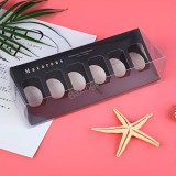 Baking & Pet Kft Fekete macaron doboz tetővel 6 részes-10 darab