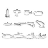 Baking & Pet Kft Fém sütemény kiszúró 12 db-Háborús téma