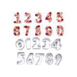 Baking & Pet Kft Fém sütemény kiszúró szett-10 db Szám kiszúró