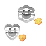 Baking & Pet Kft Fém sütemény kiszúró szett- 2db Smile